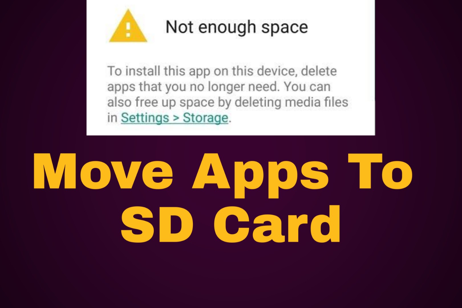 How to Move Android Apps to SD Card - iTechnowledge